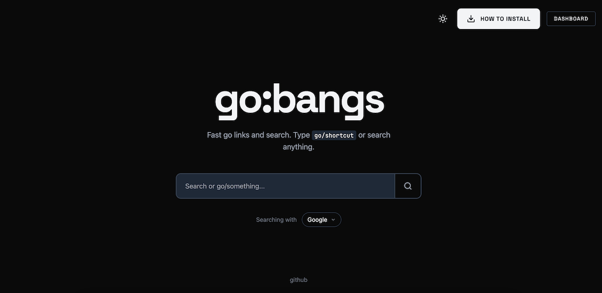 Introducing go:bangs: A search engine approach for golinks